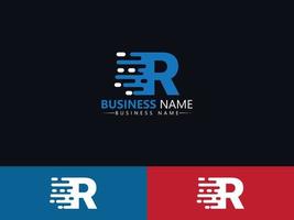 diseño de icono de logotipo de letra r rr express vector