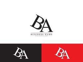 Letter BA AB Logo Icon Design vector