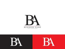 Letter BA AB Logo Icon Vector Image Design For All Kind Of Use