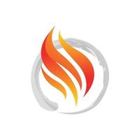 Fire flames vector icons vector logo design in white background