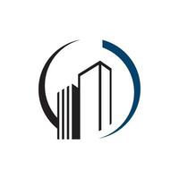 Cityscape design corporation of buildings Logo for Real estate business company vector