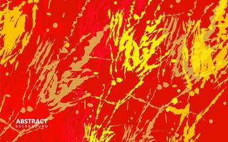 Abstract grunge texture red and yellow color background vector