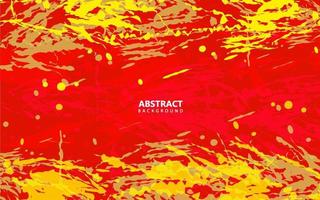 Abstract grunge texture red and yellow color background vector