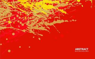 Abstract grunge texture red and yellow color background vector