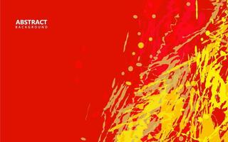 Abstract grunge texture red and yellow color background vector