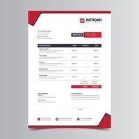 Modern Invoice Template vector