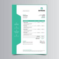 Modern Invoice Template vector