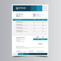 Clean and Modern Invoice Template vector