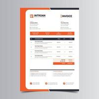 Modern Invoice Template vector