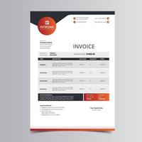 Modern Invoice Template vector