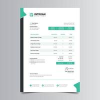 Modern Invoice Template vector