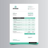 Modern Invoice Template vector