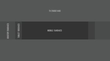 YouTube channel cover guide template vector for mobile, desktop, tablet and TV