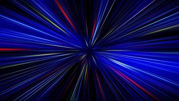 Abstract loop glow blue colorful radial shine rays video