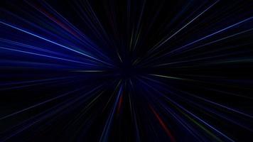 Abstract particles radial speed of light background video