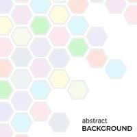 Abstract background with color hexagons elements. Vector illustration.