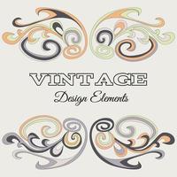 Vintage frame with abstract branches. Floral invitation card vector