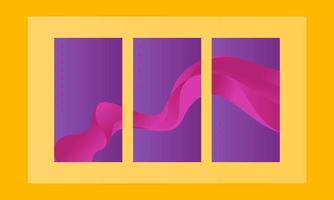 Ultra violet background. Modern abstract covers set. Cool gradient shapes composition. vector