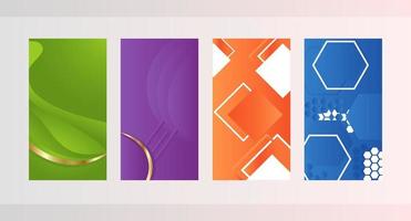 Modern abstract covers set. Cool gradient shapes composition. Eps10. vector