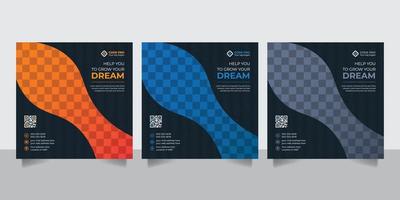 Unique modern editable Social Media banner template design vector