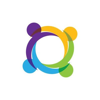 Community, network and social logo design