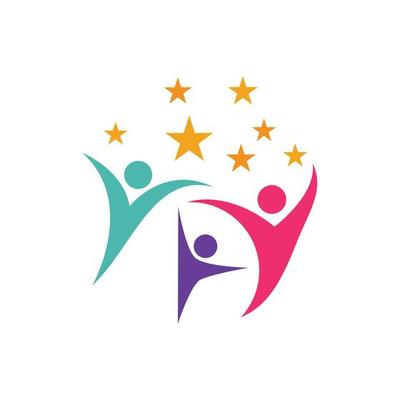 Community, network and social logo design
