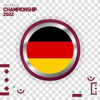 germany flag nation 3d effect vector with isolated color background