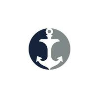 Anchor logo and symbol template icons vector