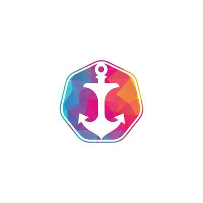 Anchor logo and symbol template icons