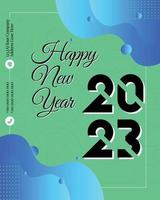 Happy New Year 2023, festive pattern on color background for invitation card, Merry Christmas, Happy new Year 2023, greeting cards vector