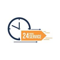 24 hours icon vector sign