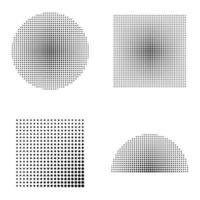 fondo de textura de puntos blancos y negros de semitono. textura abstracta vectorial manchada