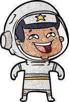 Vector astronaut character in cartoon style