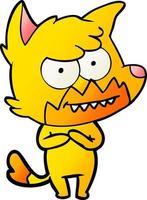 Vector fox character in cartoon style