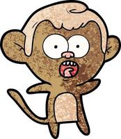 Vector monkey  character in cartoon style