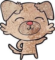 Vector dog character in cartoon style