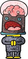 Vector robot character in cartoon style