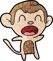 Vector monkey character in cartoon style