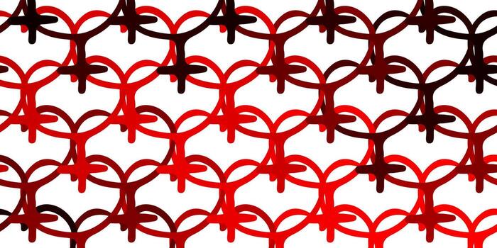 patrón de vector rojo claro con elementos de feminismo.