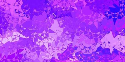 Light Purple vector pattern with polygonal shapes.