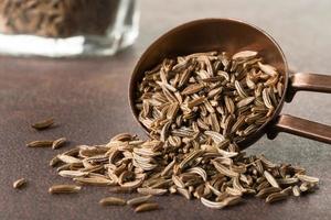 Caraway Seeds Spilled from a Teaspoon photo