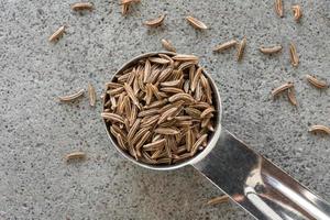 Caraway Seeds Spilled from a Teaspoon photo