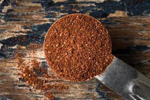 Chili Powder Spilled from a Teaspoon photo