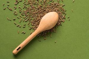 Caraway Seeds Spilled from a Teaspoon photo