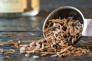 Caraway Seeds Spilled from a Teaspoon photo