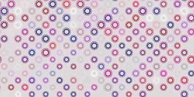 Dark purple, pink vector texture with disease symbols.