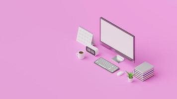 Isometric Modern workspace photo