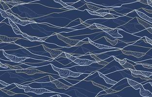 Layered Wavy Lines Background vector