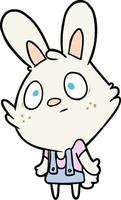 Cartoon cute bunny vector