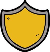 Cartoon cute medieval shield vector